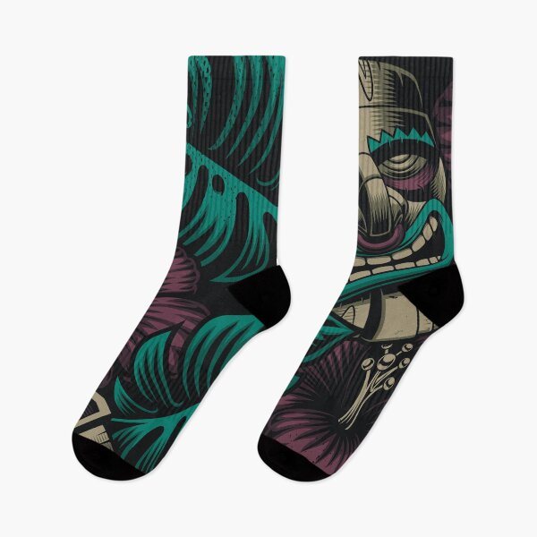 Item preview, vintage Beautiful Tiki mask abstract pattern designed and sold by Itzjustlife.