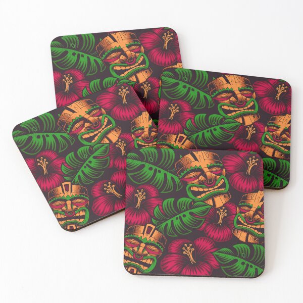 Item preview, vintage Beautiful Tiki mask abstract pattern designed and sold by Itzjustlife.