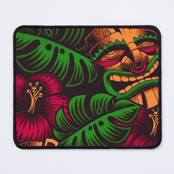 Item preview, vintage Beautiful Tiki mask abstract pattern designed and sold by Itzjustlife.