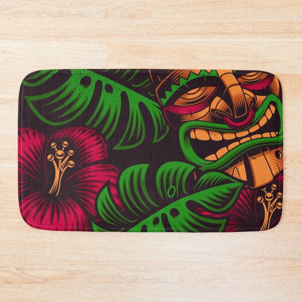 Item preview, vintage Beautiful Tiki mask abstract pattern designed and sold by Itzjustlife.