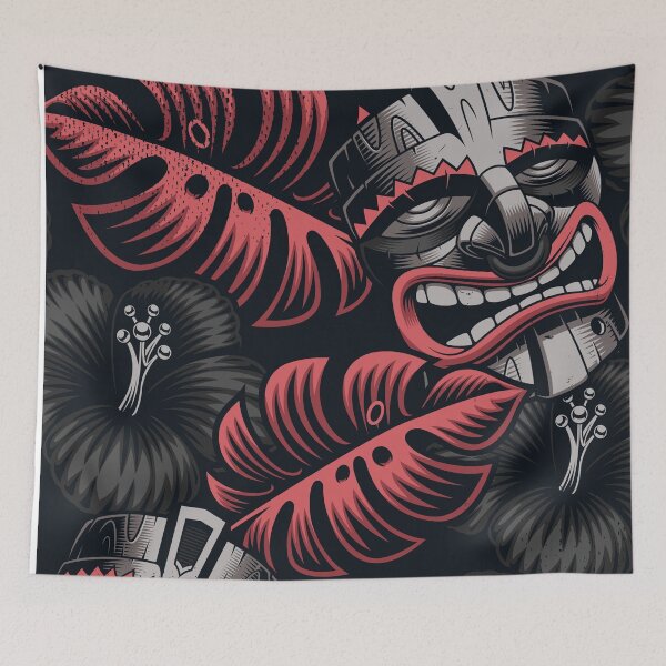 Item preview, Beautiful Tiki mask abstract pattern designed and sold by Itzjustlife.
