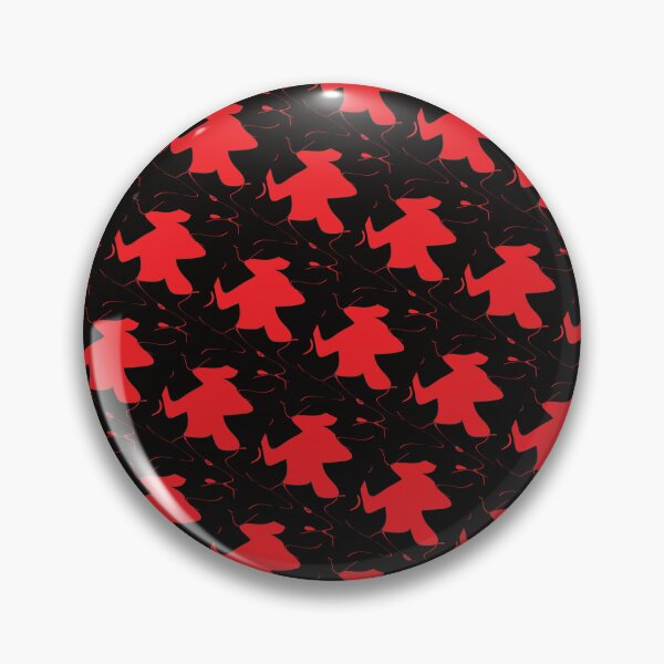 Item preview, Red Geometric Pattern Design On A Black Background designed and sold by delohill.