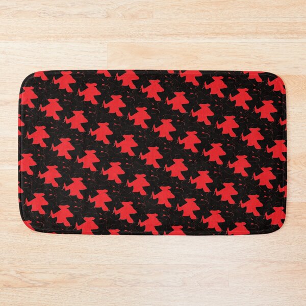 Item preview, Red Geometric Pattern Design On A Black Background designed and sold by delohill.