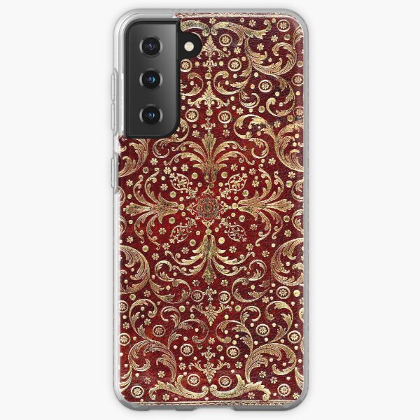 Golden Swirled Red Book Samsung Galaxy Soft Case
