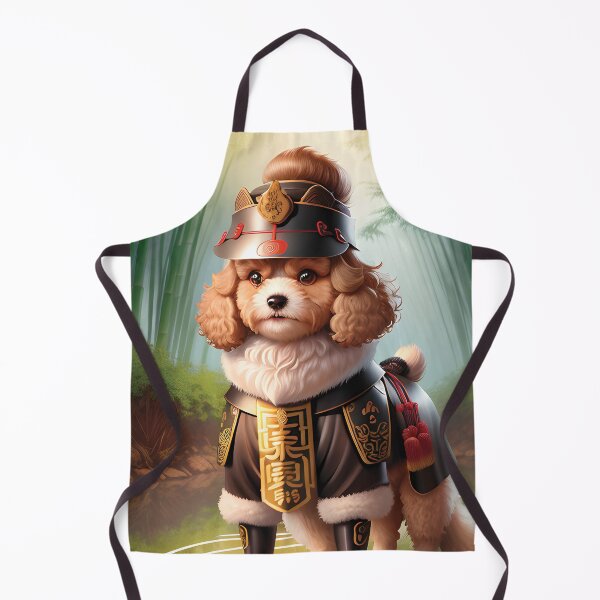 Item preview, A cute samurai cavoodle dog designed and sold by akwl-design.