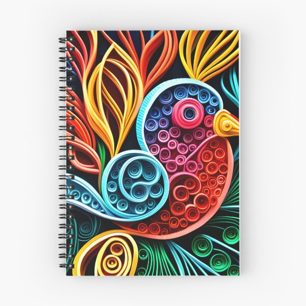 Item preview, Bird with quilled paper effect designed and sold by hadleysheart.