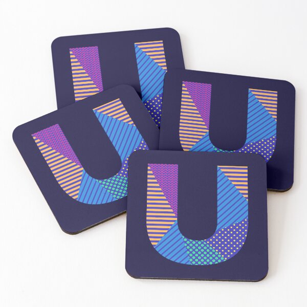 Item preview, Alphabet Letter U Screen Print Design designed and sold by ToluaPrints.