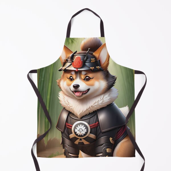 Item preview, A cute samurai corgi dog #1 designed and sold by akwl-design.