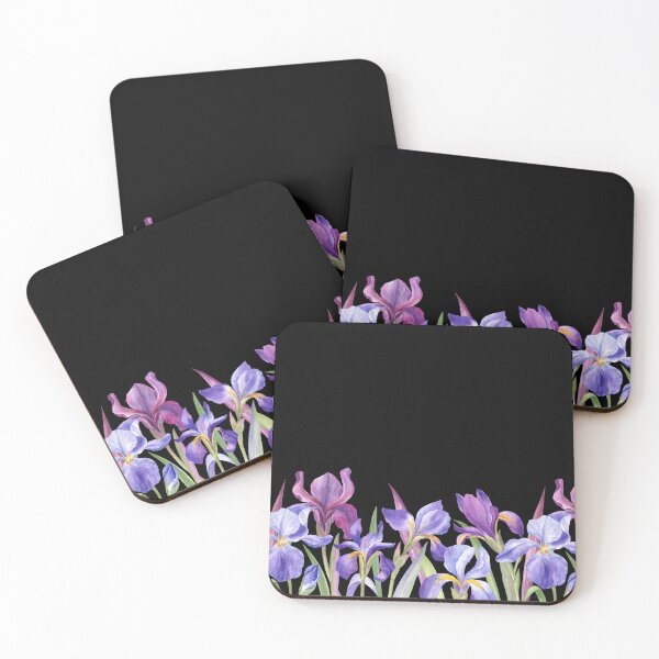 Item preview, Iris Flores Frontera Acuarela designed and sold by Flowersforbear.