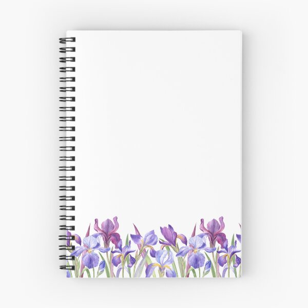 Item preview, Iris Flowers Border Watercolor designed and sold by Flowersforbear.