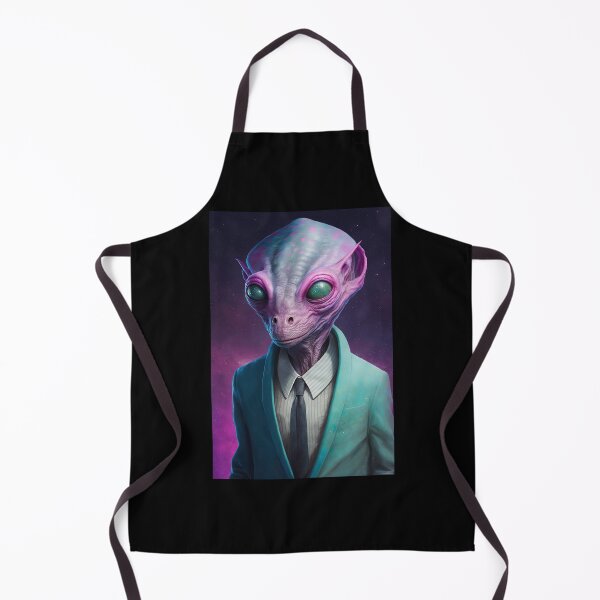 Item preview, Alien with Teal Eyes in a Teal Suit designed and sold by LovelaceVisuals.