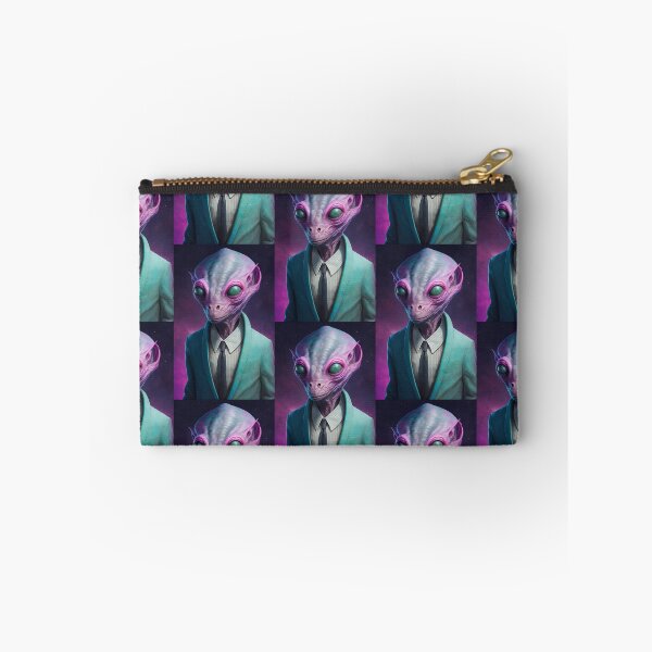 Item preview, Alien with Teal Eyes in a Teal Suit designed and sold by LovelaceVisuals.