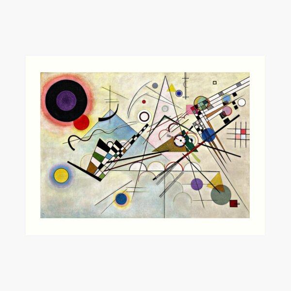 Kandinsky - Composition 8, abstract artwork Art Print