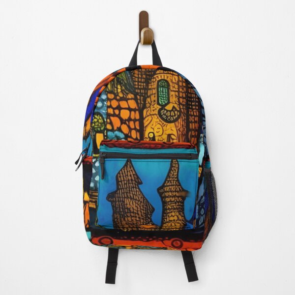 Item preview, Folk Art Fairytale Village designed and sold by EpicFoxArt.