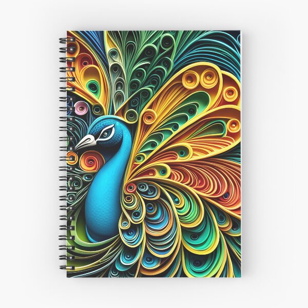 Item preview, Peacock with quilled paper effect designed and sold by hadleysheart.