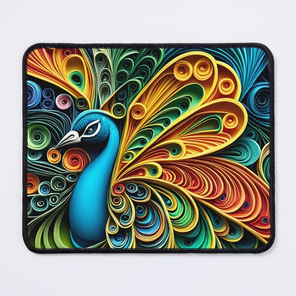 Item preview, Peacock with quilled paper effect designed and sold by hadleysheart.