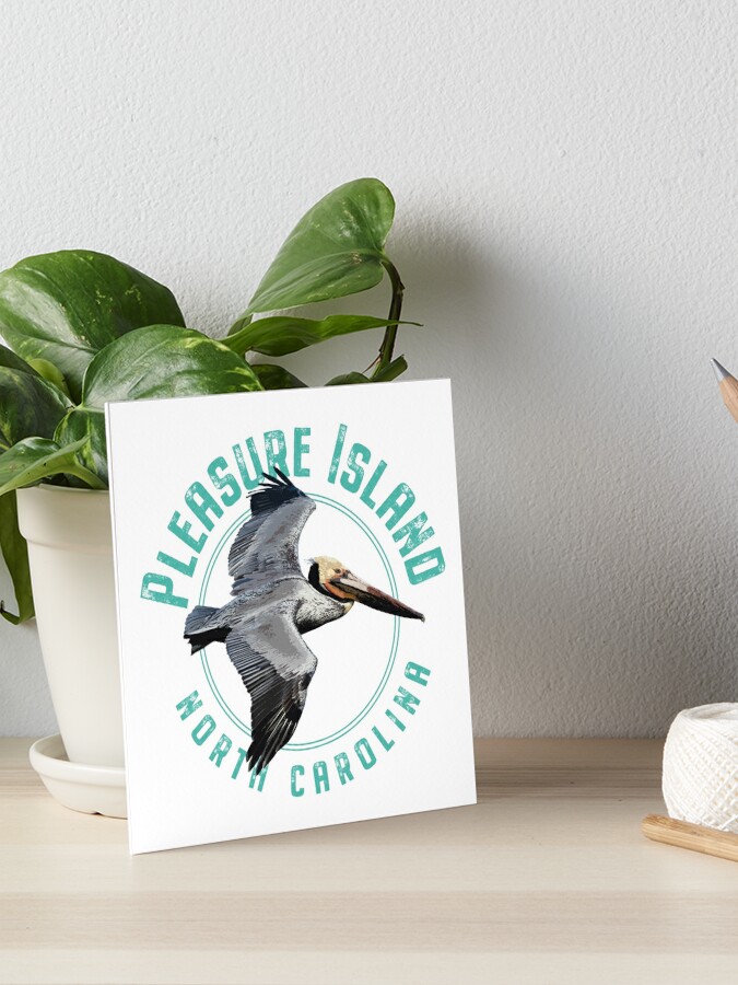 Pleasure Island North Carolina Pelican Bucket Hat | Redbubble