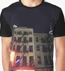 Street, City, Buildings, Photo, Day, Trees, New York, Manhattan, Brooklyn Graphic T-Shirt