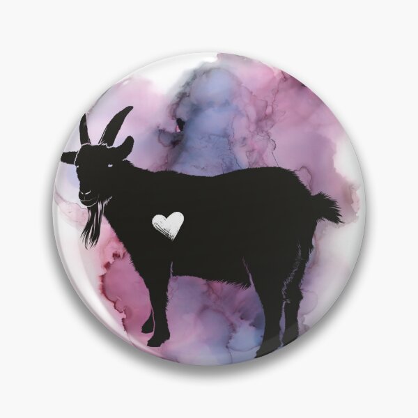 Item preview, Watercolor Goat with Heart designed and sold by Ashley Gagnon.