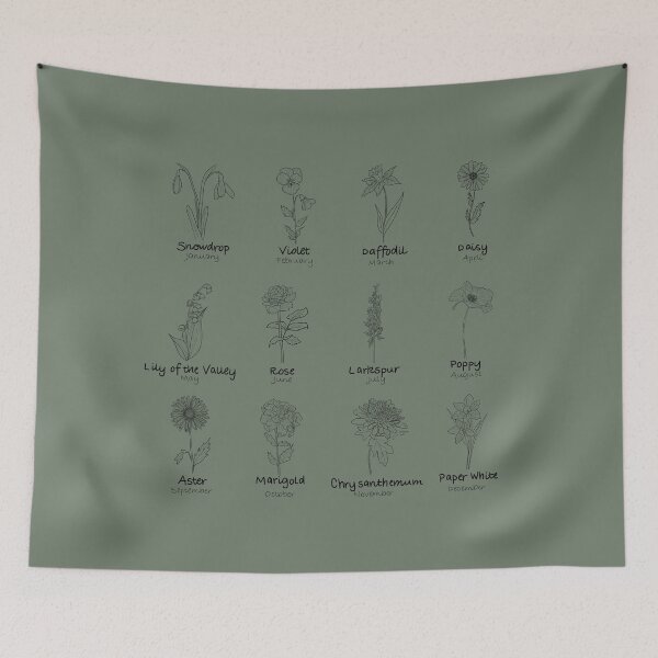 Item preview, Birth Flowers designed and sold by OneCreativeBee.