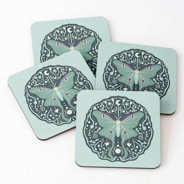Item preview, Boho Moonlight Moth designed and sold by VenusandMoon.