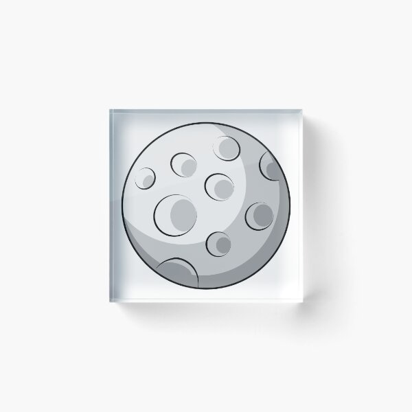 Item preview, Gray Moon with Craters designed and sold by CityAnime.