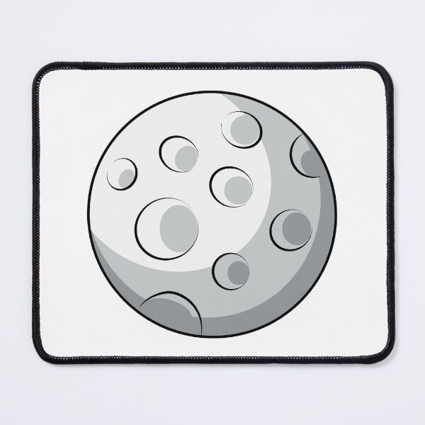 Item preview, Gray Moon with Craters designed and sold by CityAnime.