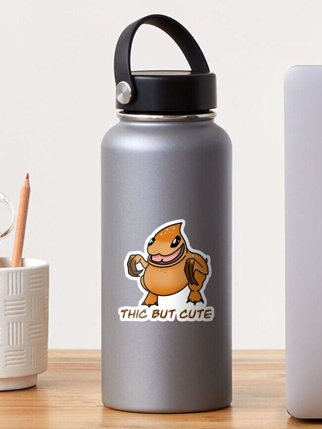 Thumbnail 1 of 3, Sticker, Thic But Cute designed and sold by BeefyT.