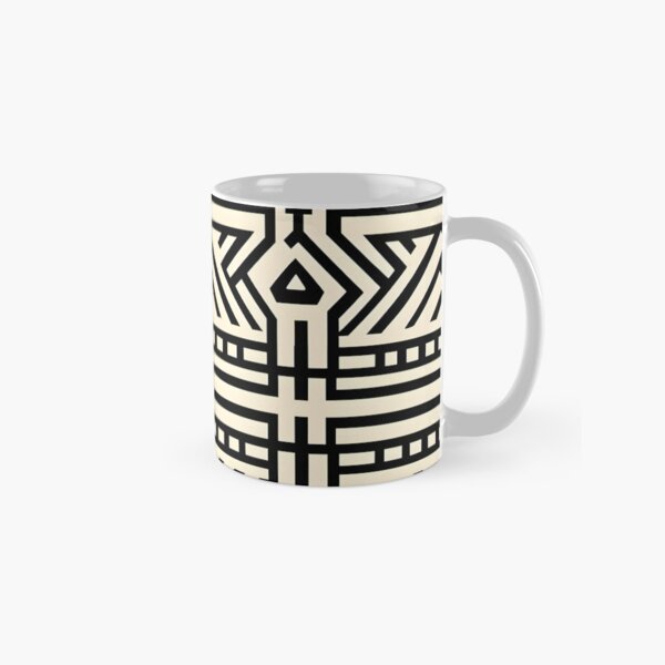 Item preview, Bogolan Mudcloth- Black and Cream Abstract Bogolan Mudcloth  designed and sold by JD72shirtshop.