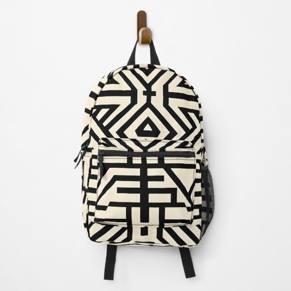 Item preview, Bogolan Mudcloth- Black and Cream Abstract Bogolan Mudcloth  designed and sold by JD72shirtshop.