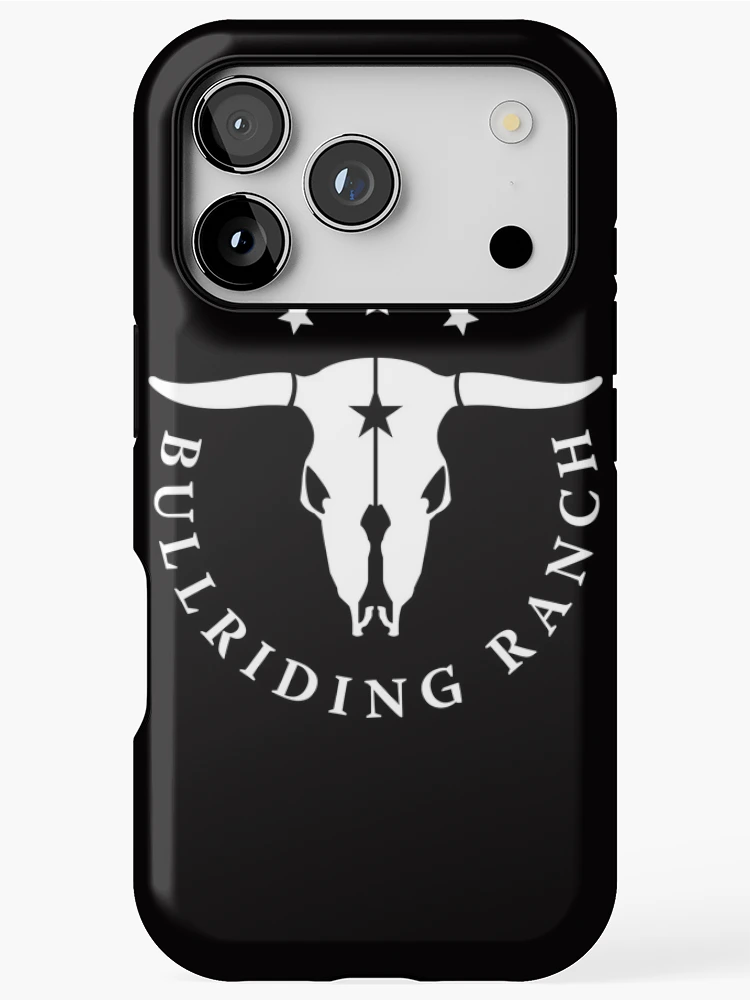 Thumbnail 1 of 4, iPhone Case, Bull Riding Ranch (white circle) designed and sold by RicardoPeragua.