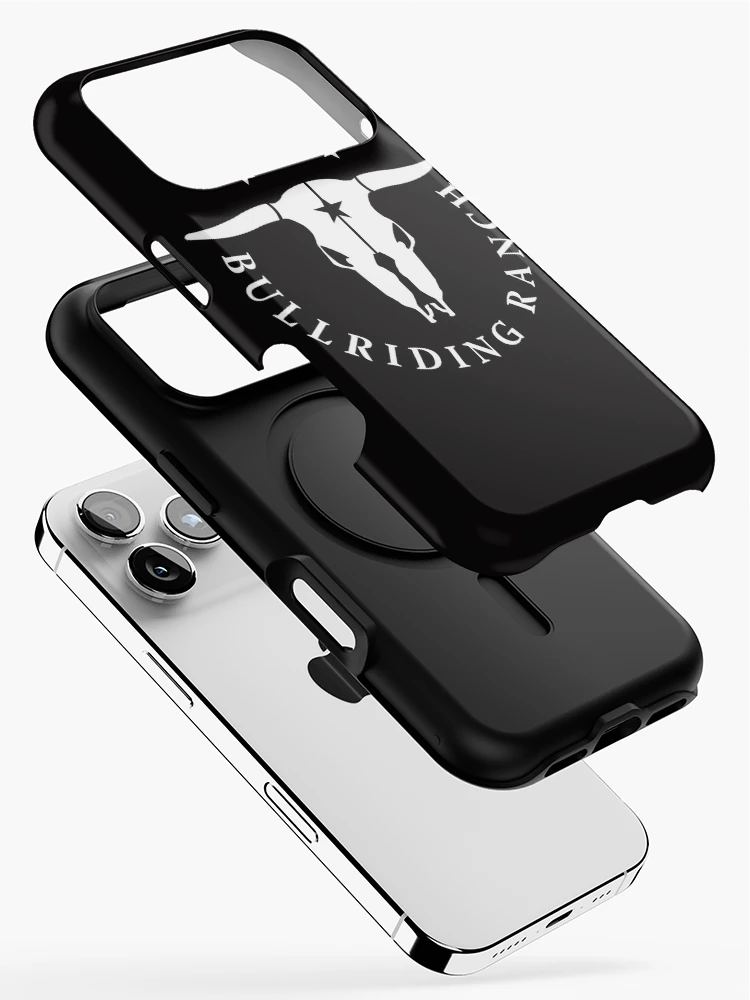 Thumbnail 2 of 4, iPhone Case, Bull Riding Ranch (white circle) designed and sold by RicardoPeragua.