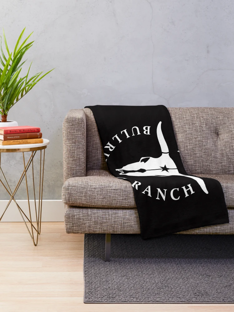 Thumbnail 2 of 6, Throw Blanket, Bull Riding Ranch (white circle) designed and sold by RicardoPeragua.