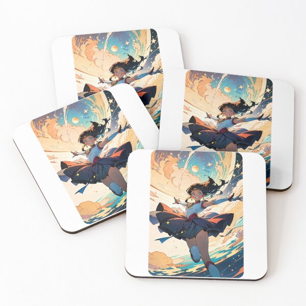 Item preview, Wonderous Magical Girl Descending into a Colorful Space designed and sold by Lordyami86.