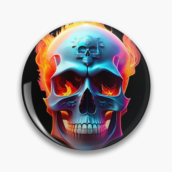 Item preview, Skull on fire (Design with transparent background) designed and sold by Gothicpower.
