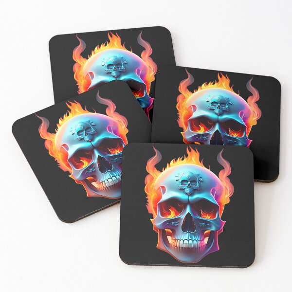 Item preview, Skull on fire (Design with transparent background) designed and sold by Gothicpower.