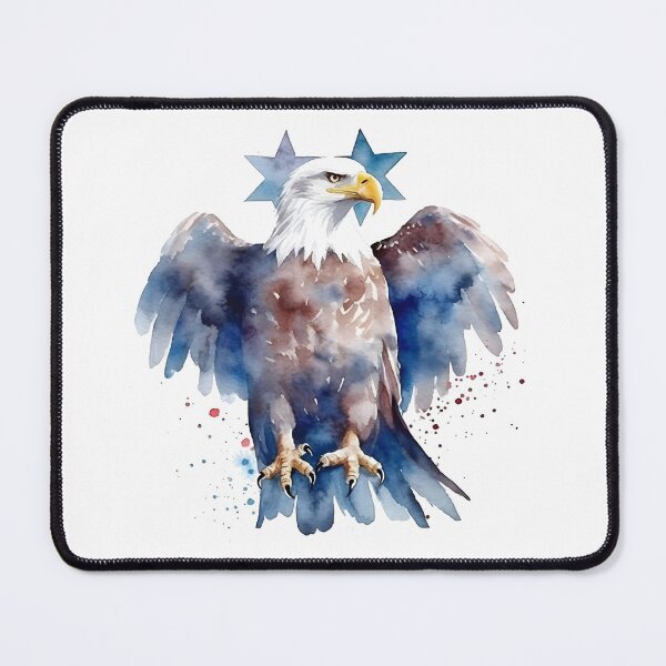 Item preview, Watercolor American Bald Eagle, 4th of July design designed and sold by TheeDigitalDen.