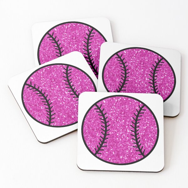 Artikelvorschau, pink glitter baseball entworfen und verkauft von mtayzart.