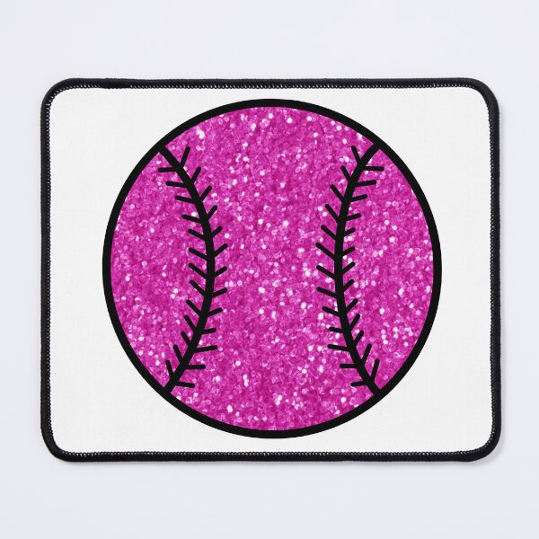 Artikelvorschau, pink glitter baseball entworfen und verkauft von mtayzart.