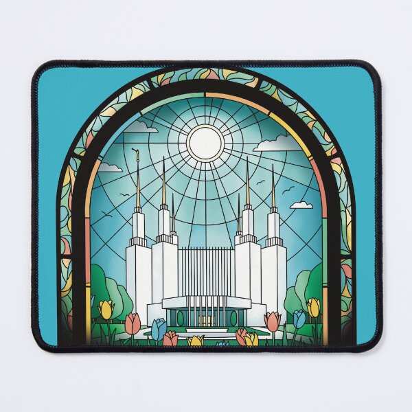 Item preview, Stained Glass Washington DC Temple Scene designed and sold by Suzanne Uchytil.