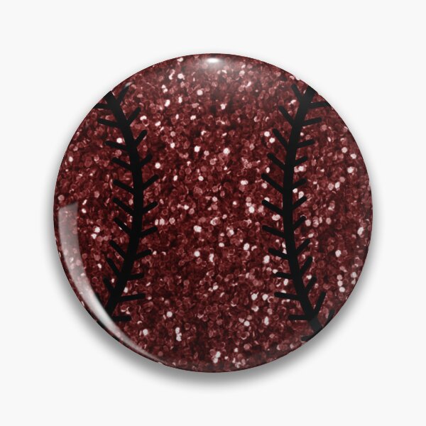 Item preview, maroon glitter baseball designed and sold by mtayzart.