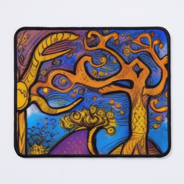 Item preview, Folk Art Abstract Fairytale Forest designed and sold by EpicFoxArt.