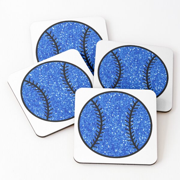 Artikelvorschau, blue glitter baseball entworfen und verkauft von mtayzart.