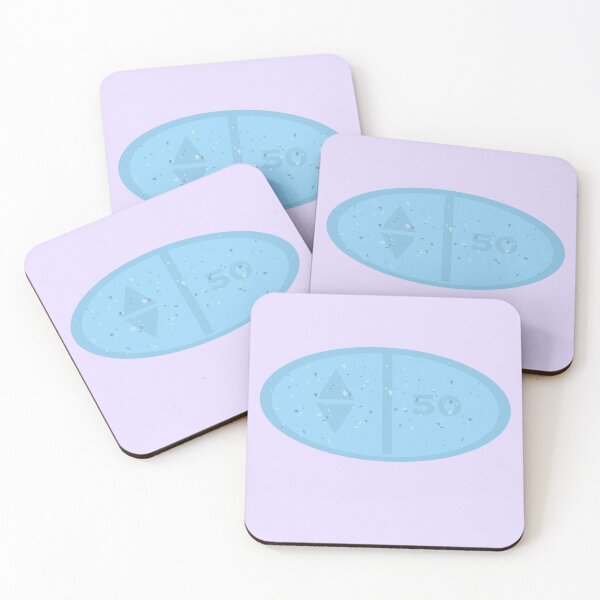 Item preview, Sertraline Blue Tab on a purple background designed and sold by kaylakat6.