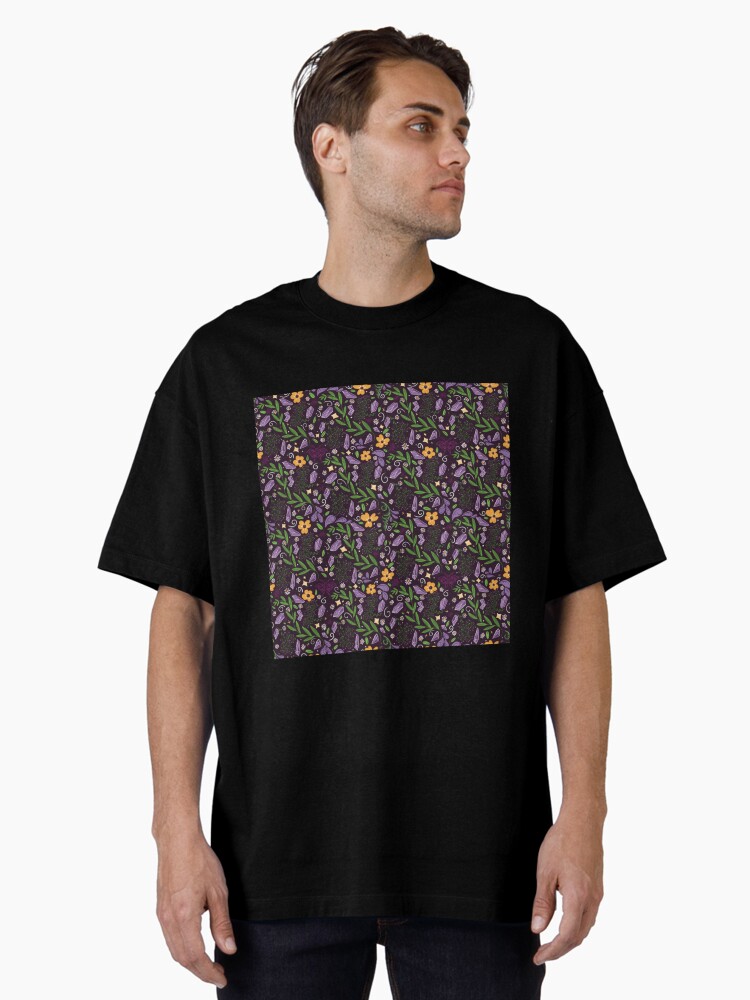 Thumbnail 2 of 7, Oversized T-Shirt, Crystals and Moths designed and sold by X3NALADY.