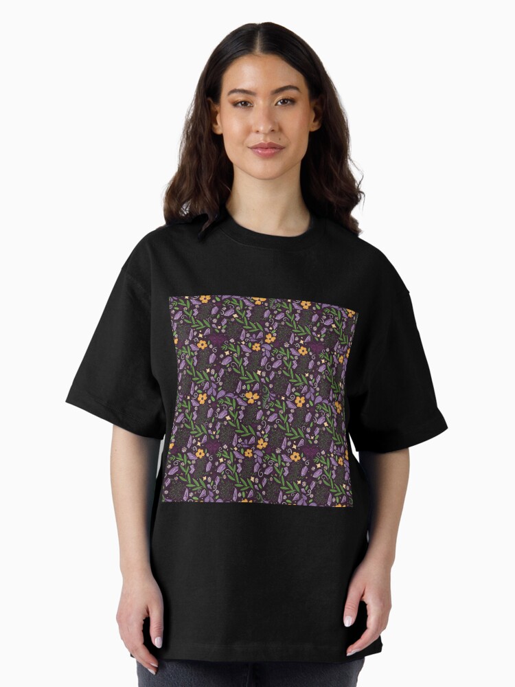 Thumbnail 1 of 7, Oversized T-Shirt, Crystals and Moths designed and sold by X3NALADY.