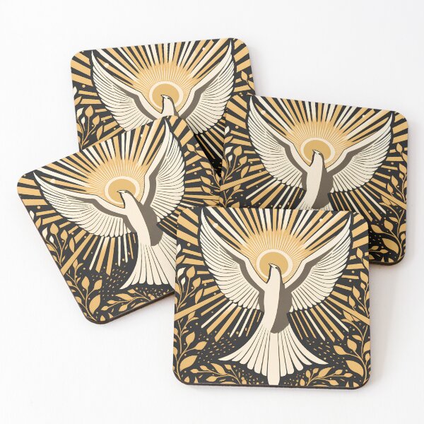 Item preview, The Holy Spirit - Linocut Art designed and sold by LampDigiArt.