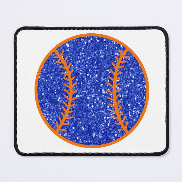 Item preview, orange and blue glitter baseball designed and sold by mtayzart.