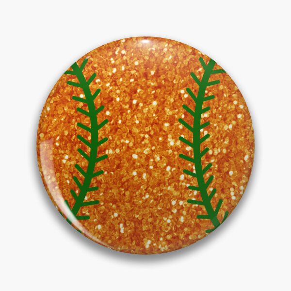 Artikelvorschau, orange and green glitter baseball entworfen und verkauft von mtayzart.