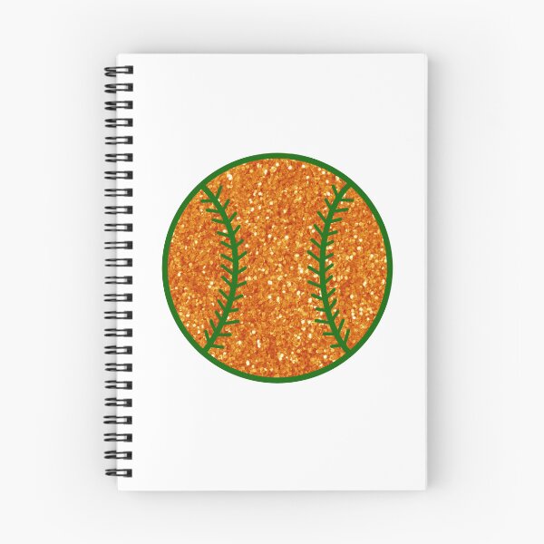 Item preview, orange and green glitter baseball designed and sold by mtayzart.
